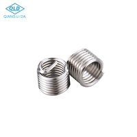 304 Stainless Steel Metric Thread Inserts M1/2-13-1.5D Right Hand Fully Threaded 38mm Diameter Spline Drive Plain Finish DIN