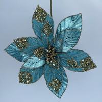 Dekorasi Poinsettia Buatan dari Polyester untuk Pernikahan - Hiasan Dinding Dalam Ruangan, Ukuran Sesuai Pesanan, Berbagai Warna, Karangan Bunga Meja