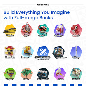 Gobricks GDS-1337 Venta al por mayor de piezas de construcción LDD 15071, piezas de pistola, lanzador de pistolas 1x2x2/3 con pernos laterales y mango - Product Image 3