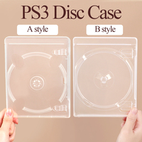 WEISHENG Boîte de rangement vide en plastique PS3 PS4 PS5 pour jeux vidéo, étui de protection de remplacement pour disques de jeu PlayStation