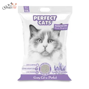 Bentonite pet litter supplier Perfect Cats Quick clumping cat sand for cat toilet