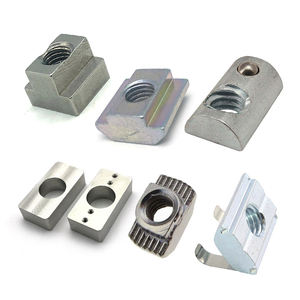 Tuerca en <span class=keywords><strong>T</strong></span> personalizada Perfil de aluminio cuadrado 1/4-20 3/8 M5 M6 M8 M10 M16 Tuerca en <span class=keywords><strong>T</strong></span> deslizante Tuerca con ranura en <span class=keywords><strong>T</strong></span> de acero inoxidable Tuercas en <span class=keywords><strong>T</strong></span> - Product Image 1