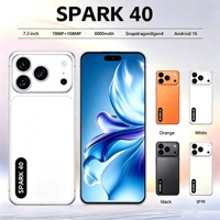 2026 SPARK 40 TECON Terbaik 16G/22g+1TB/2TB Android 16 Terbaru Layar 7.3 Inci Global 5G LTE Bands Kamera AI Scene Al Logo Kustom
