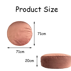 Mobilier d'intérieur de haute qualité, coussin de siège de forme ronde, repose-pieds durable, <span class=keywords><strong>pouf</strong></span> confortable en velours doux personnalisable - Product Image 6