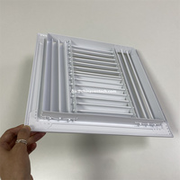 Grille d'échappement à 4 voies pour carreaux de plafond carrés, grilles d'aération de retour