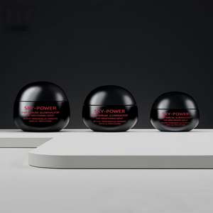 Nouveau grand pot en crème rouge, pot pour masque de nuit, emballage cosmétique haut de gamme - Product Image 3