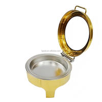 Réchaud de buffet rond en or de luxe de 6 L, chauffage à la vapeur, haute qualité, économie d'énergie, pour mariage, fête, hôtel