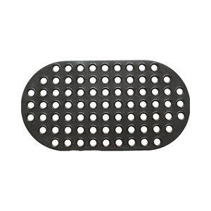 ALL PRIDE 29X15 Inch Modern PVC Tapis de bain antidérapant pour douche et baignoire Tapis de bain ovale noir pour enfants âgés Salle de bain élégante - Product Image 1
