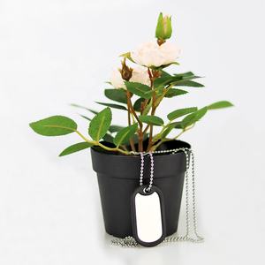 Изготовленная на заказ металлическая бирка для собак из нержавеющей стали Xvideo с цепью и черным глушителем - Product Image 2