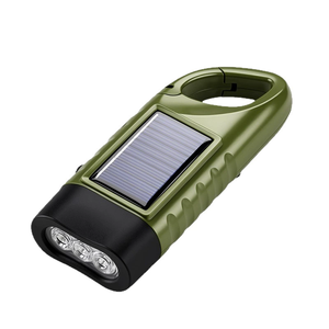 Outdoor Emergency Hand-crank <strong>Solar-powered</strong> Flashlight Mini Self-generating Hand <strong>Lamp</strong> - Product Image 6