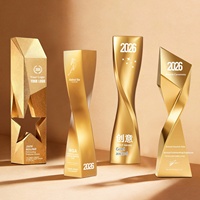 Trophée en résine personnalisable gratuit, médaille créative irrégulière or, argent, bronze, modèle 1025, pour les employés exceptionnels des entreprises
