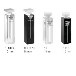 Hellma Cuvettes 10 Mm Glass With <b>Stopper</b> For Laboratory Use - Product Image 2