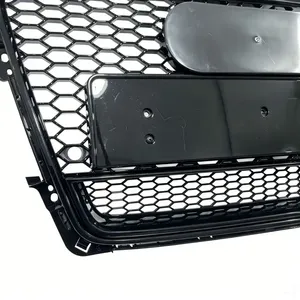 สำหรับ B8 8T ปี 2009-2012 สำหรับกระจังหน้ารถยนต์สไตล์ RS4 แบบตาข่ายรังผึ้ง ฝาครอบป้องกันด้านบน อุปกรณ์เสริม - Product Image 6