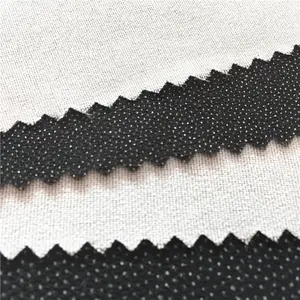Sustainable Recycled Woven gum stay fusing 100% Polyester Fusible interlining fabric for Blazer jacket