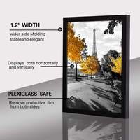 Cadre photo en bois noir moderne simple pour la décoration intérieure pour café escalier couloir allée mur décor mural Photo affiche cadre