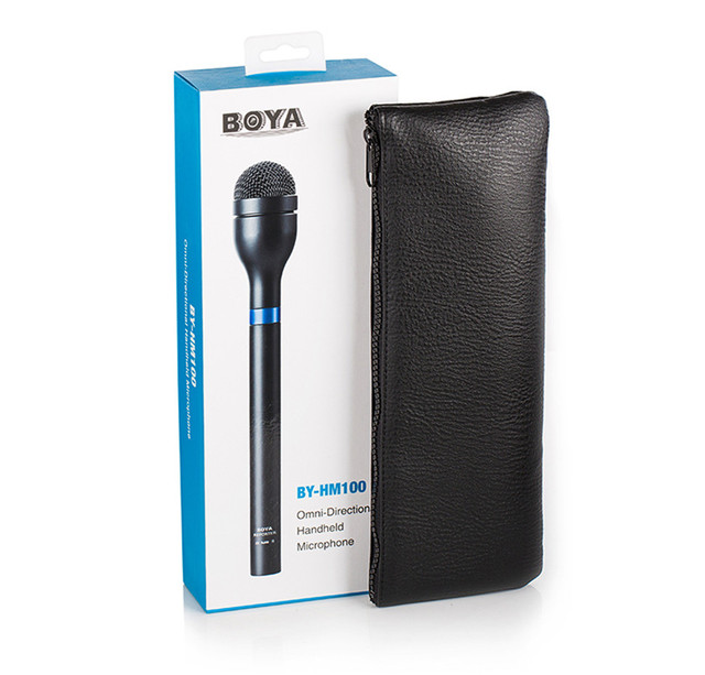 BOYA BY-HM100 Dynamic Handheld Microphone for Interviews ENG