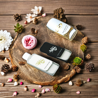 Baume de parfum solide de luxe arabe pur et biologique 10 ml, déodorant, huile parfumée, senteur boisée et terrestre, taille standard, pour femme, noir et blanc