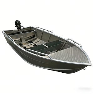 Bote de <span class=keywords><strong>Pesca</strong></span> de Aluminio con Casco en V de 4.8m para Lago, Río, <span class=keywords><strong>Pesca</strong></span> de Patos en Alta Mar, Transporte y Trabajo - Product Image 2