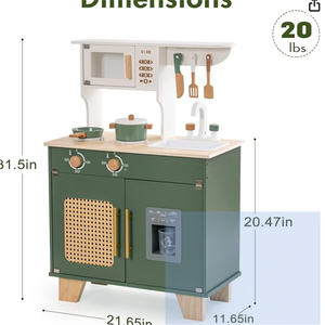 Vente chaude Jouets <span class=keywords><strong>de</strong></span> <span class=keywords><strong>cuisine</strong></span> ronds en bois personnalisés pour bébés et enfants Technique polie - Product Image 3