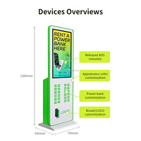 Cargador de Celulares Compartido con 48 Ranuras y Pantalla LCD de 43 Pulgadas para Estadios, Aeropuertos y Centros Comerciales