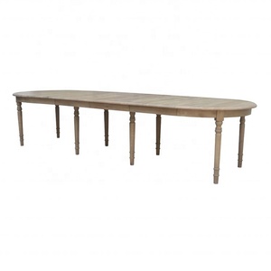 <span class=keywords><strong>Table</strong></span> <span class=keywords><strong>de</strong></span> salle à manger ovale extensible en chêne massif <span class=keywords><strong>de</strong></span> style rustique, antique et luxueux, <span class=keywords><strong>pour</strong></span> 12 personnes, D1645 - Product Image 4