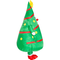 Costume de Père Noël Gonflable Gonflable Drôle Arbre Gonflable Costume Cosplay Costume Fête pour Adultes Enfants