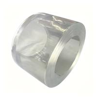 Rouleaux de rideaux en PVC transparent super cristallin, découpables librement à la bordure, pour la maison, faciles à installer