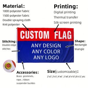 Banderas y Pancartas Promocionales Personalizadas para Exteriores, Venta al por Mayor, Logotipo Personalizado para Inauguraciones de Negocios, Festivales y Marketing - Product Image 2