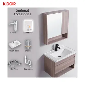Kidoir Spaanse Badkamer Meubels Spiegel Ijdelheid Pvc Badkamerkast Make-Up Spiegel Set Voor Wasruimte