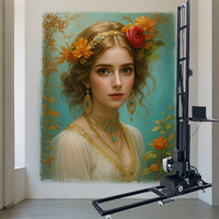 Pencetak dinding 3D vertikal 3d Printer dinding dan lantai Epson kepala cetak 2/1 mesin Printer Dinding