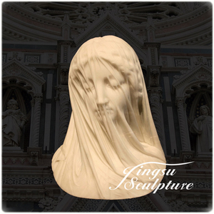 Décoration d'intérieur <span class=keywords><strong>statue</strong></span> buste en <span class=keywords><strong>marbre</strong></span> <span class=keywords><strong>statue</strong></span> en <span class=keywords><strong>marbre</strong></span> blanc grandeur nature avec <span class=keywords><strong>voile</strong></span> - Product Image 6