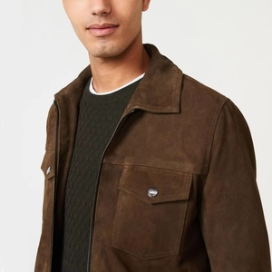 Vente flash, vestes bomber personnalisées pour moto, veste en cuir véritable, imperméable, logo personnalisé, veste en cuir pour homme - Product Image 6