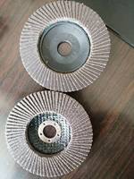 Disque abrasif de meuleuse à lamelles en céramique pour zircone en acier inoxydable avec support en fibre de verre ou en plastique pour le meulage