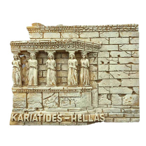 Personnalisé Résine Artisanat Réfrigérateur Aimant Creative Athènes Repère Drapeau Capitale Grecque pour Noël Pâques Décor Tourisme - Product Image 4