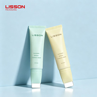 Tube souple plat PE personnalisé pour masque nettoyant, crème anti-points noirs, masque à l'argile avec spatule en alliage de zinc, emballage cosmétique