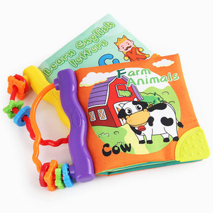 Livre en tissu personnalisé OEM, livres souples pour bébés, livres d'activités souples, jouets à bruit froissé pour l'éducation précoce des bébés - Product Image 2