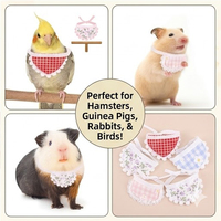 Nouveaux Bavoirs Écologiques Réutilisables en Nylon pour Petits Animaux, Série Luxe Mignonne, Meilleures Ventes, Foulards de Cou Amusants pour Hamsters, Articles Décoratifs