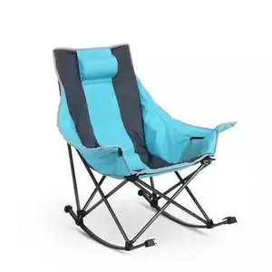 Rocking Chair Outdoor Folding Camping Chairs Portable Picnic Chair Foldable With Heat Cushion