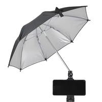 Parapluie pour appareil photo, support griffe porte-accessoire universel, grande taille 50 cm, protection contre la pluie et le soleil pour appareils photo hybrides et reflex numériques Canon, Nikon, Sony
