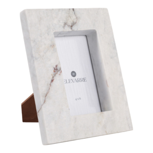 Cornice Portafoto in Marmo 4x6 Pollici, Design Minimalista per Arredamento Casa e Esposizione su Tavolo - Product Image 3