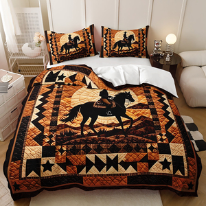 Twin/Queen/King Western Cowboy Ensemble de housse de couette à impression numérique-Literie à thème Wild West - Product Image 6