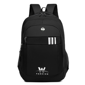 Laptop <b>Backpack</b> For Men Large Capacity Business Travel With Handle Solid Color Blue Interior Laptop Compartment - Product Image 4