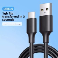 Cable de Transferencia de Datos de Alta Calidad USB 3.0/3.2 a Tipo-C con Carga Rápida PD para Teléfonos Móviles y Discos Duros