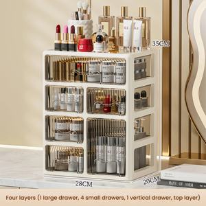 Groothandel bureau lade opbergdoos grote capaciteit cosmetica organizer kantoorbenodigdheden opbergbak - Product Image 5