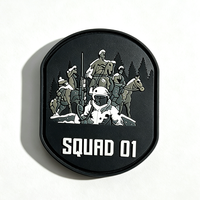 Écusson 3D personnalisé en PVC gaufré, impression sérigraphique, logo en relief, badge souple en caoutchouc flexible pour vestes et vêtements