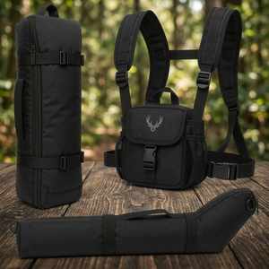 Bolsa para Telescopio Reforzada y Resistente de Nailon Cordura 1000D, Arnés Acolchado para Binoculares, Bolsillo para Telémetro, Equipo Óptico - Product Image 2