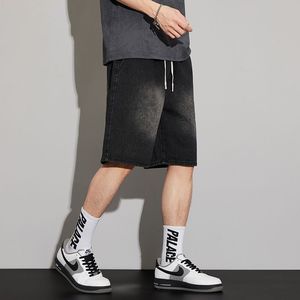 Pantalones Cortos de Mezclilla Vintage para <span class=keywords><strong>Hombre</strong></span>, Nuevos, de Verano, Corte Recto Holgado, Casuales, de Cinco Puntos, con Opción de Logotipo Personalizado y Estampados - Product Image 5