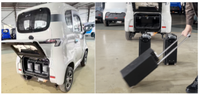 Nouvelle Voiture Électrique Mini Luxe pour Adultes, Batterie au Lithium, Propulsion Arrière, Sièges en Cuir, Caméra, Porte-Bagages Portable en Métal, 72V 30Ah