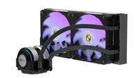 ALSEYE Desain Baru 2pcs Warna Hitam 120mm AIO Liquid Cooler ARGB CPU Water Cooler I240-B untuk Casing PC Gaming