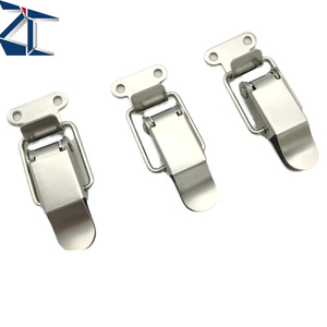 Zc thép không gỉ kẽm mạ a-loại Miệng phẳng mùa xuân Hasp hộp khóa carton thép không gỉ Snap ổ khóa - Product Image 1